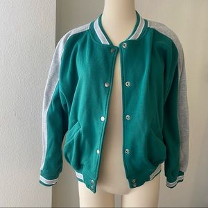 Vintage Snap button  varsity Sweatshirt